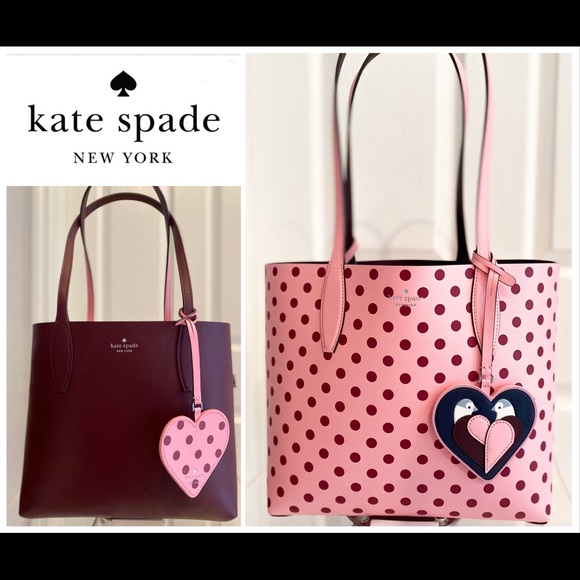kate spade Handbags - Kate Spade Arch Love Birds Reversible Tote Bag